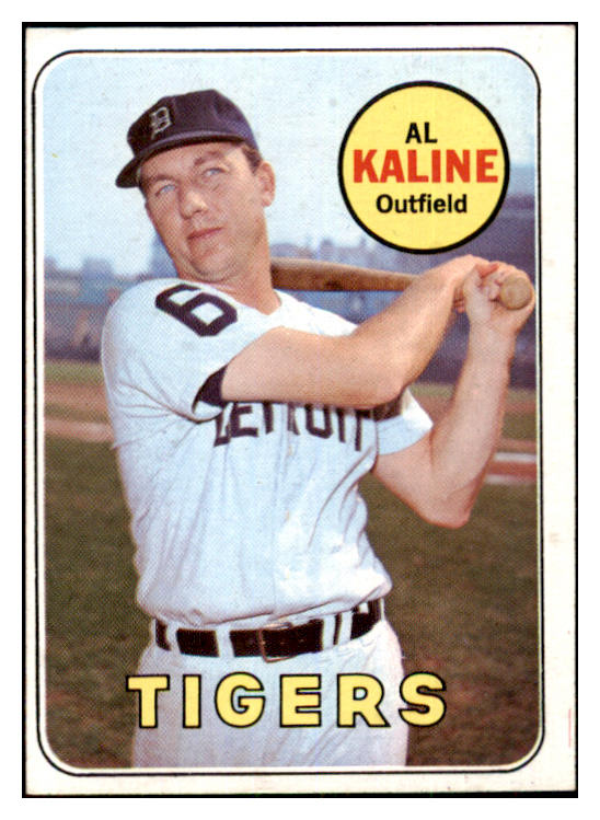 1969 Topps Baseball #410 Al Kaline Tigers EX-MT oc 468999