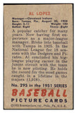 1951 Bowman Baseball #295 Al Lopez Indians GD-VG 469028
