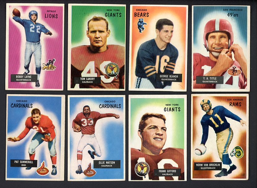 1955 Bowman Complete Set VG-EX Landry Gifford Tittle 469456