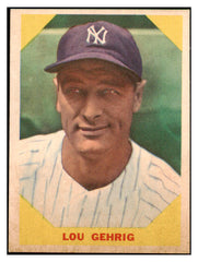 1960 Fleer Baseball #028 Lou Gehrig Yankees EX+ toning 469556