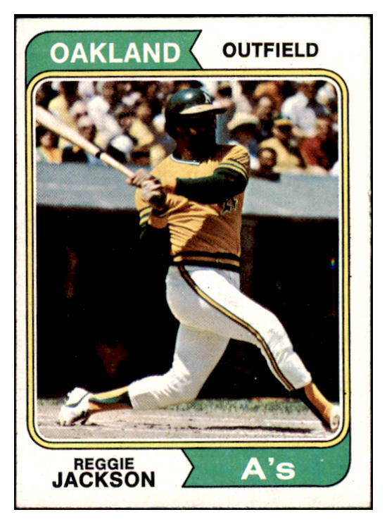 1974 Topps Baseball #130 Reggie Jackson A's EX-MT 469570