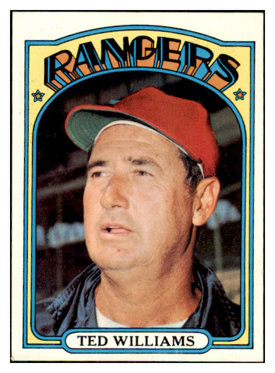 1972 Topps Baseball #510 Ted Williams Rangers EX-MT 469572