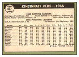 1967 Topps Baseball #407 Cincinnati Reds Team EX-MT 469647