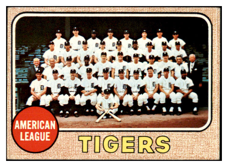 1968 Topps Baseball #528 Detroit Tigers Team EX+ 469694