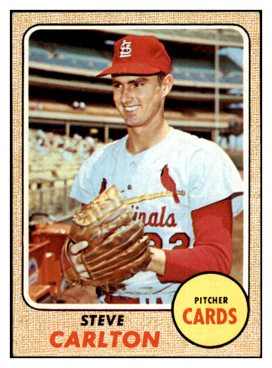 1968 Topps Baseball #408 Steve Carlton Cardinals EX+/EX-MT 469700