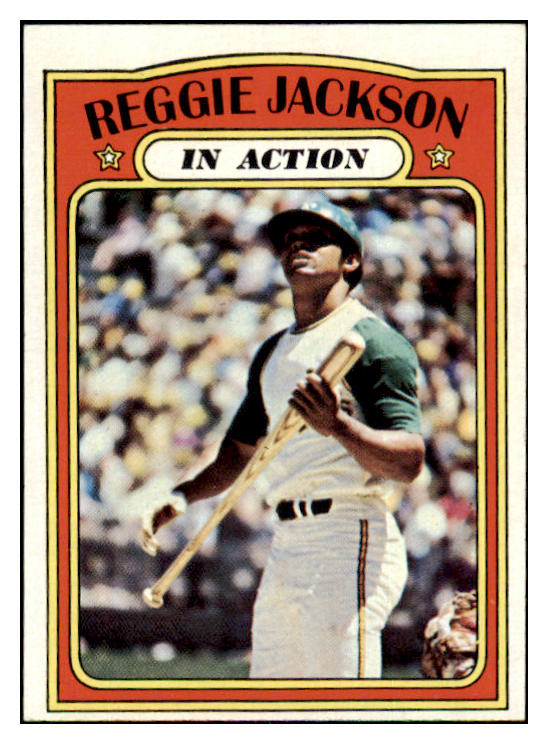1972 Topps Baseball #436 Reggie Jackson IA A's EX-MT 469712