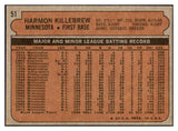1972 Topps Baseball #051 Harmon Killebrew Twins EX-MT 469715