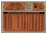1972 Topps Baseball #130 Bob Gibson Cardinals EX+/EX-MT 469717