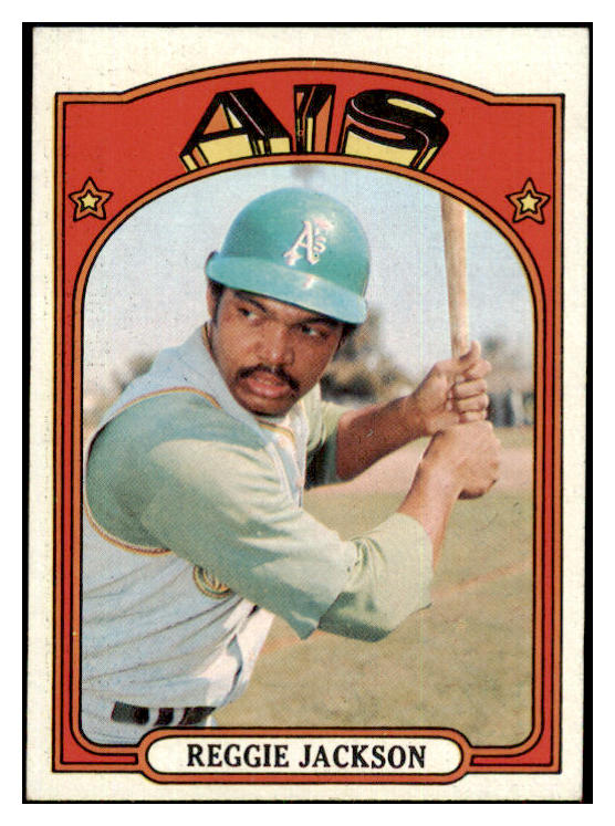 1972 Topps Baseball #435 Reggie Jackson A's EX+/EX-MT 469720
