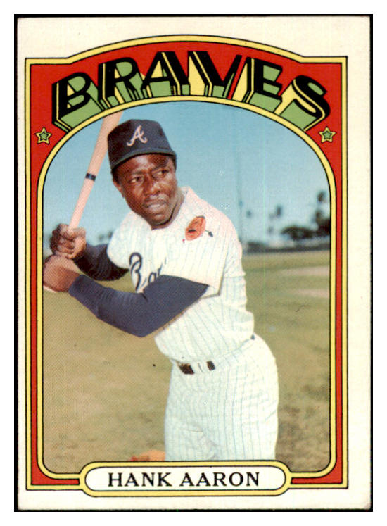 1972 Topps Baseball #299 Hank Aaron Braves EX+/EX-MT 469721