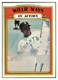 1972 Topps Baseball #050 Willie Mays IA Giants EX+/EX-MT 469737