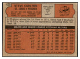 1972 Topps Baseball #420 Steve Carlton Cardinals VG-EX 469739