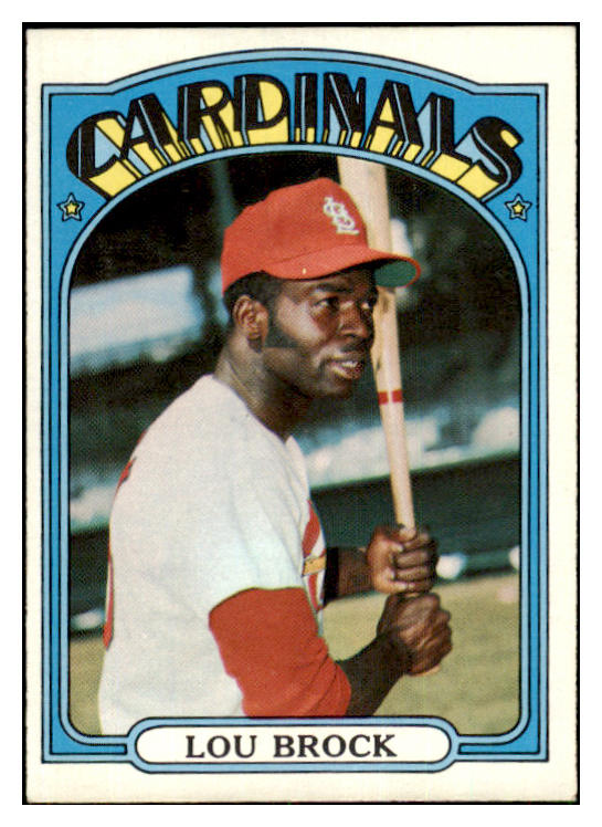 1972 Topps Baseball #200 Lou Brock Cardinals EX 469743