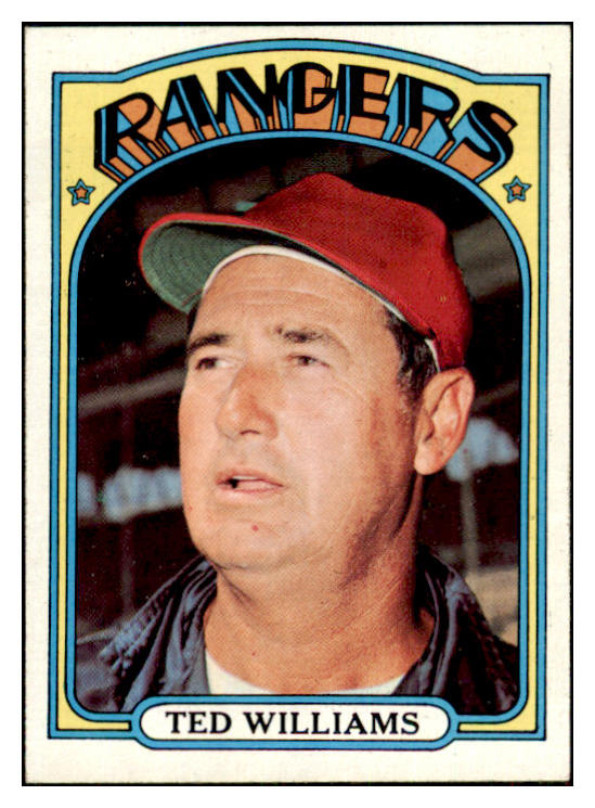 1972 Topps Baseball #510 Ted Williams Rangers EX-MT 469752
