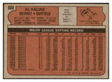 1972 Topps Baseball #600 Al Kaline Tigers EX+/EX-MT 469757