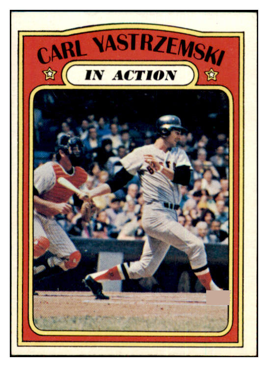 1972 Topps Baseball #038 Carl Yastrzemski IA Red Sox EX+/EX-MT 469761