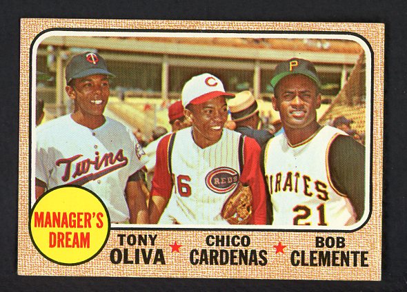 1968 Topps Baseball #480 Roberto Clemente Tony Oliva EX-MT 469788