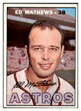 1967 Topps Baseball #166 Eddie Mathews Astros EX+/EX-MT 469813