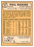 1968 Topps Baseball #257 Phil Niekro Braves EX-MT 469832