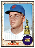 1968 Topps Baseball #045 Tom Seaver Mets GD trimmed 469837