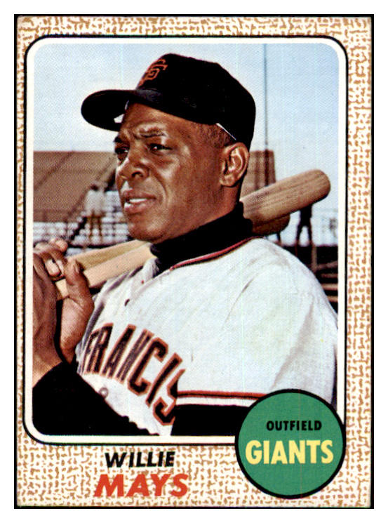 1968 Topps Baseball #050 Willie Mays Giants VG-EX/EX 469844