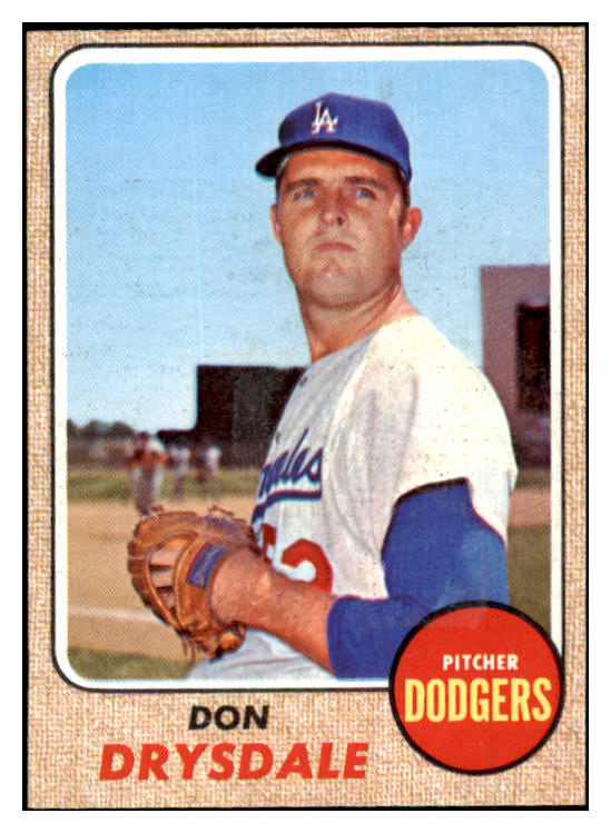 1968 Topps Baseball #145 Don Drysdale Dodgers NR-MT 469845