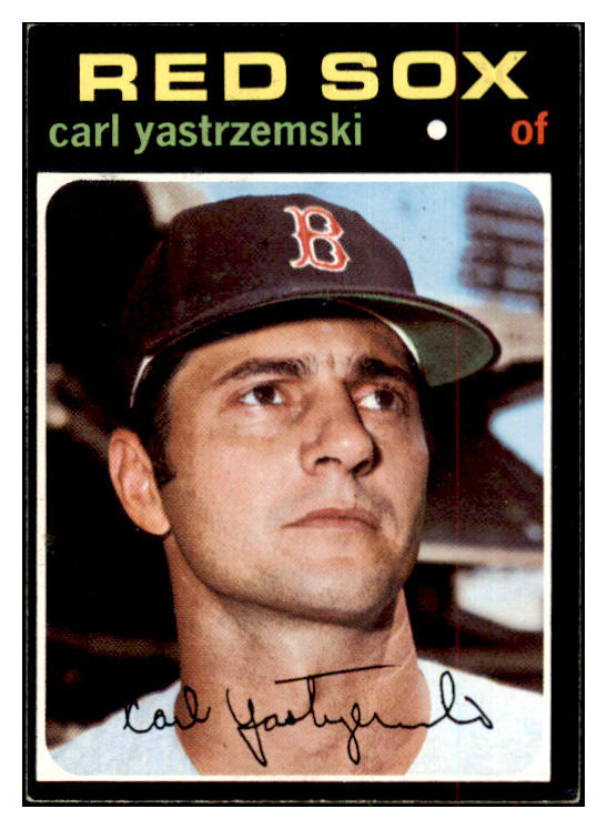 1971 Topps Baseball #530 Carl Yastrzemski Red Sox EX 469856