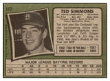 1971 Topps Baseball #117 Ted Simmons Cardinals EX+/EX-MT 469859