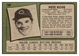 1971 Topps Baseball #100 Pete Rose Reds GD trimmed 469865
