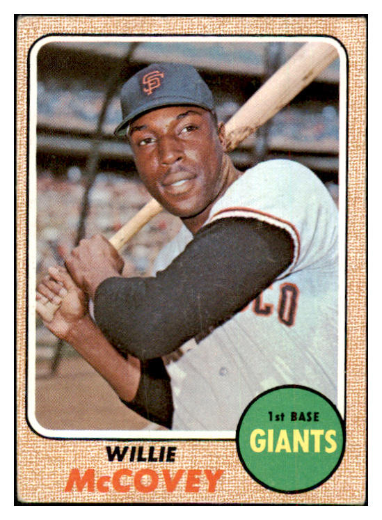 1968 Topps Baseball #290 Willie McCovey Giants VG 469876