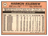 1969 Topps Baseball #375 Harmon Killebrew Twins EX-MT 469908