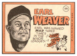 1969 Topps Baseball #516 Earl Weaver Orioles NR-MT 469914