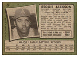 1971 Topps Baseball #020 Reggie Jackson A's EX-MT 469929