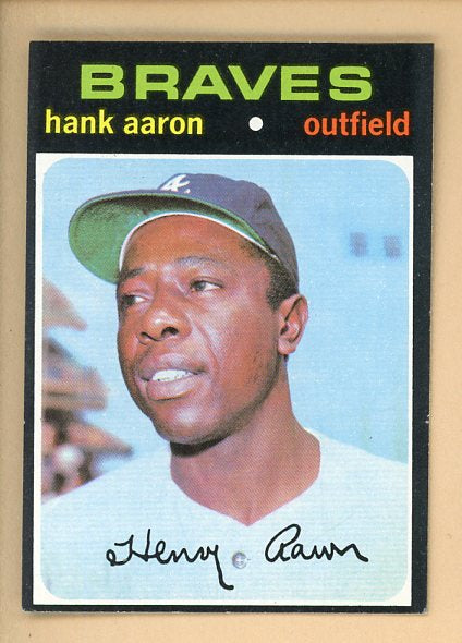 1971 Topps Baseball #400 Hank Aaron Braves EX-MT 469941