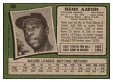 1971 Topps Baseball #400 Hank Aaron Braves EX-MT 469941