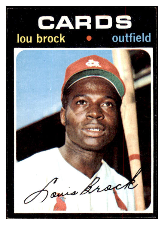 1971 Topps Baseball #625 Lou Brock Cardinals EX 469943