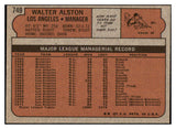 1972 Topps Baseball #749 Walter Alston Dodgers EX-MT 469973