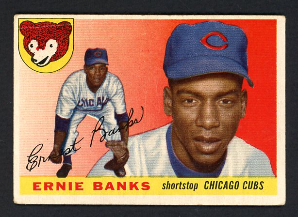 1955 Topps Baseball #028 Ernie Banks Cubs GD-VG 469991
