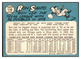 1965 Topps Baseball #110 Ron Santo Cubs EX-MT 470115