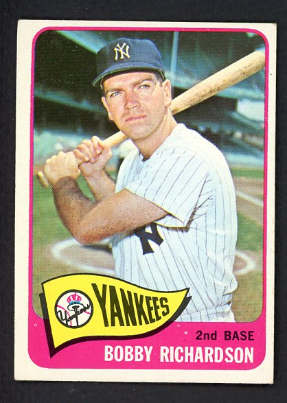 1965 Topps Baseball #115 Bobby Richardson Yankees EX+/EX-MT 470116