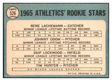 1965 Topps Baseball #526 Catfish Hunter A's EX 470155