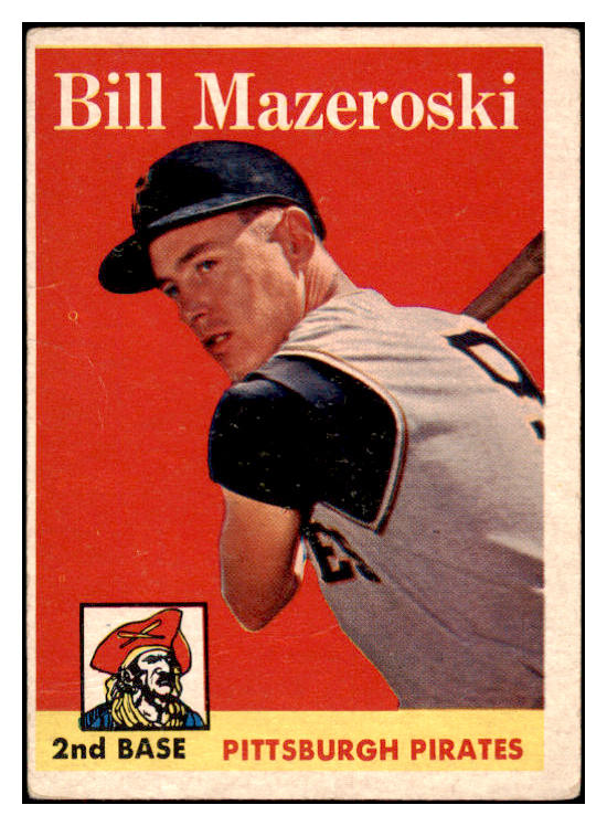 1958 Topps Baseball #238 Bill Mazeroski Pirates GD-VG 470158