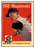 1958 Topps Baseball #238 Bill Mazeroski Pirates GD-VG 470158