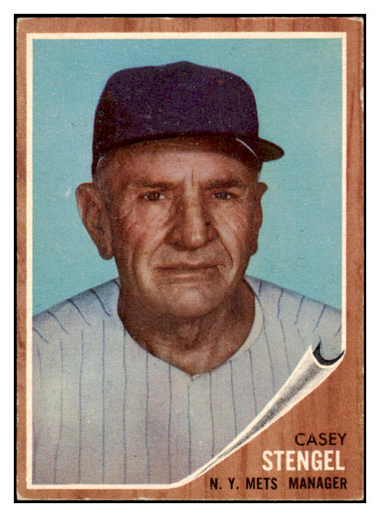 1962 Topps Baseball #029 Casey Stengel Mets VG-EX 470174