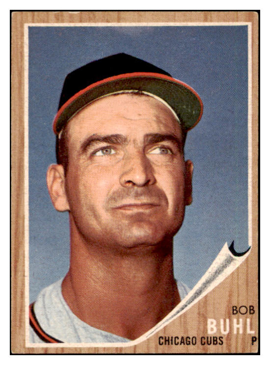1962 Topps Baseball #458 Bob Buhl Cubs EX No Emblem 470192