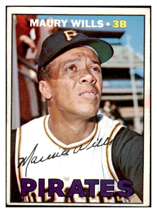 1967 Topps Baseball #570 Maury Wills Pirates VG-EX 470234