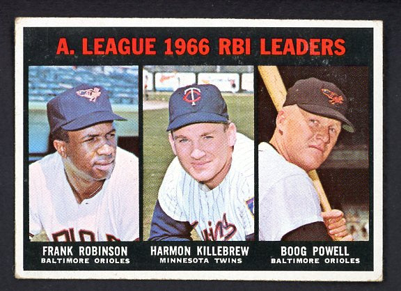 1967 Topps Baseball #241 A.L. RBI Leaders Robinson VG-EX 470362