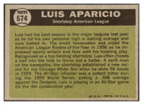1961 Topps Baseball #574 Luis Aparicio A.S. White Sox EX-MT 470396