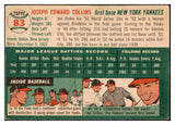 1954 Topps Baseball #083 Joe Collins Yankees EX 470415