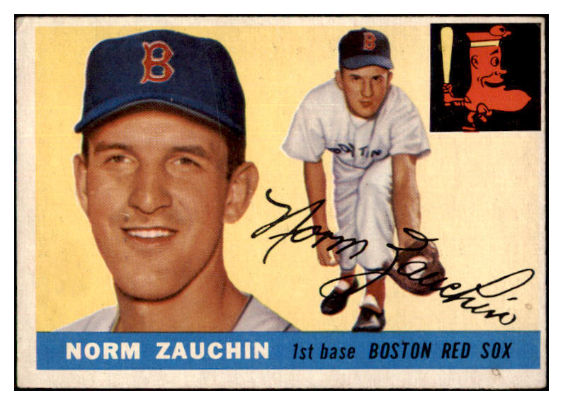 1955 Topps Baseball #176 Norm Zauchin Red Sox VG 470428